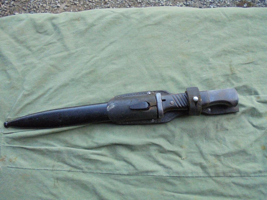baionnette allemande 98 k avec gousset au même numéro 1939, Enlèvement ou Envoi, Armée de terre