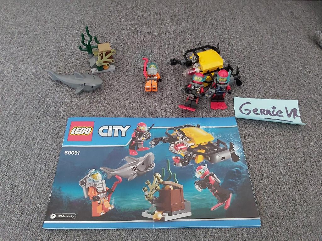 Lego City 60091 - Diepzee Starter Set, Ophalen of Verzenden, Gebruikt, Complete set, Lego