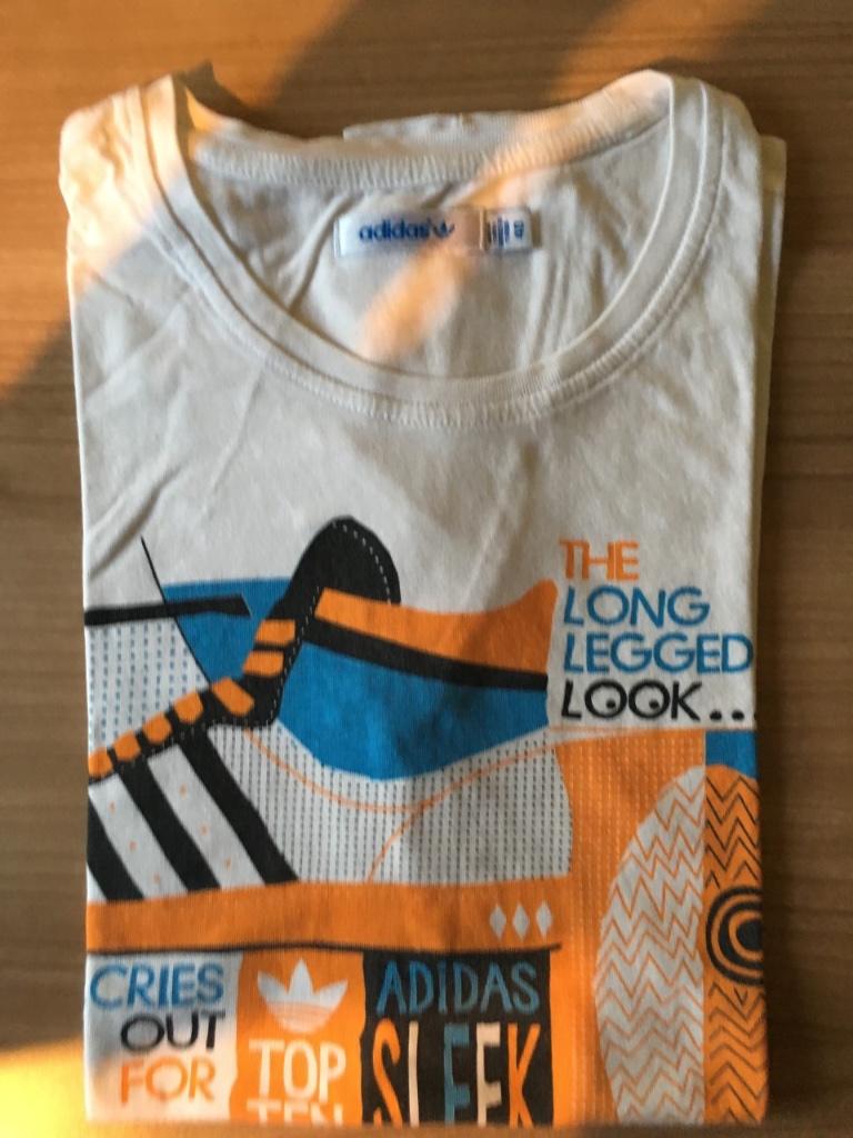 T-Shirt T shirt tshirt Adidas Nike M L (Medium Large), Kleding | Heren, T-shirts, Ophalen of Verzenden, Adidas, Gedragen, Maat 48/50 (M)
