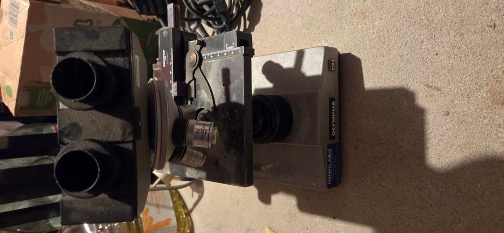 Microscope Olympus., Enlèvement, Utilisé