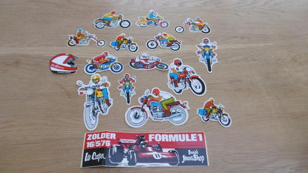 16 stickers van moto's, Motoren, Accessoires | Stickers, Ophalen of Verzenden