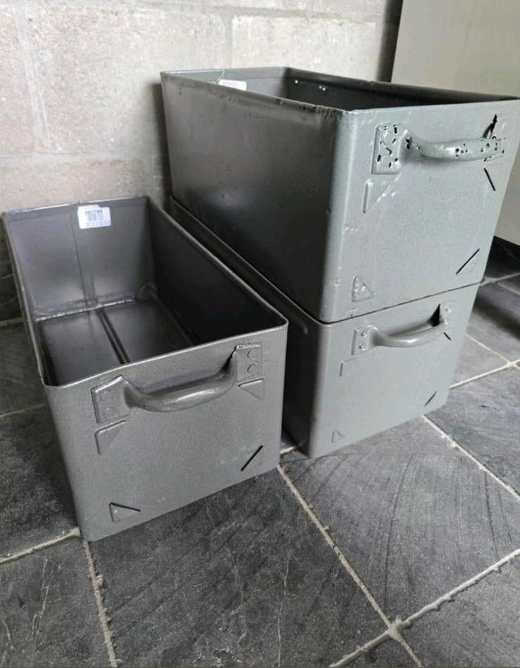 Bac d'entrepôt, boîte à jouets en métal, boîte de rangement, Bricolage & Construction, Enlèvement ou Envoi, Comme neuf