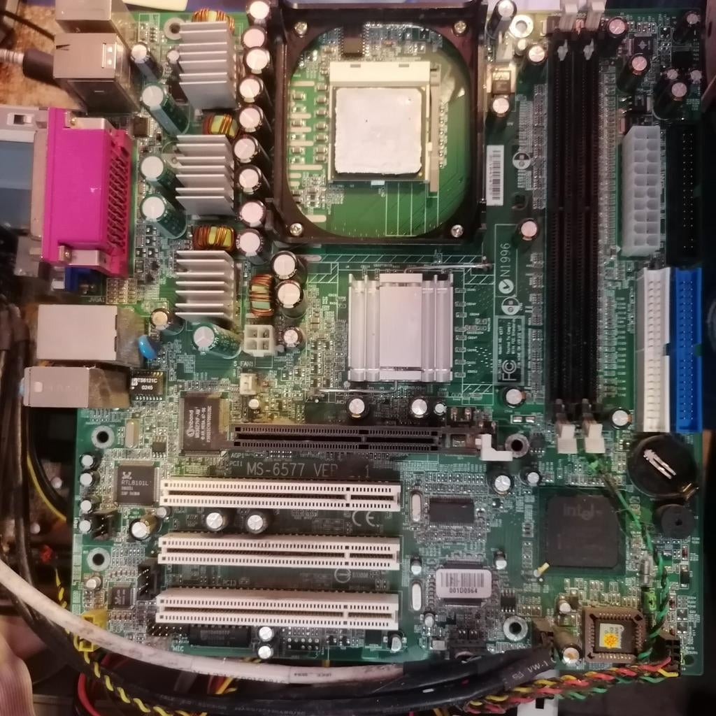 Carte mère pc - MS6577 VER, Informatique & Logiciels, Cartes mères, Enlèvement ou Envoi, Comme neuf