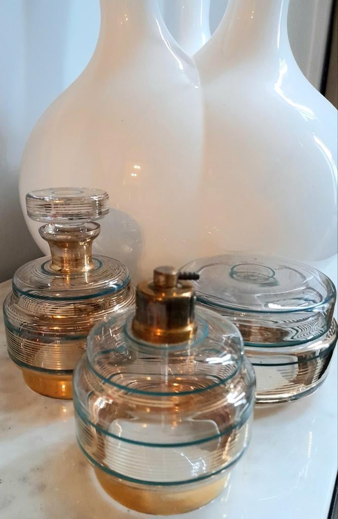 Ensemble de toilette ancien, Antiquités & Art, Antiquités | Verre & Cristal, Enlèvement ou Envoi
