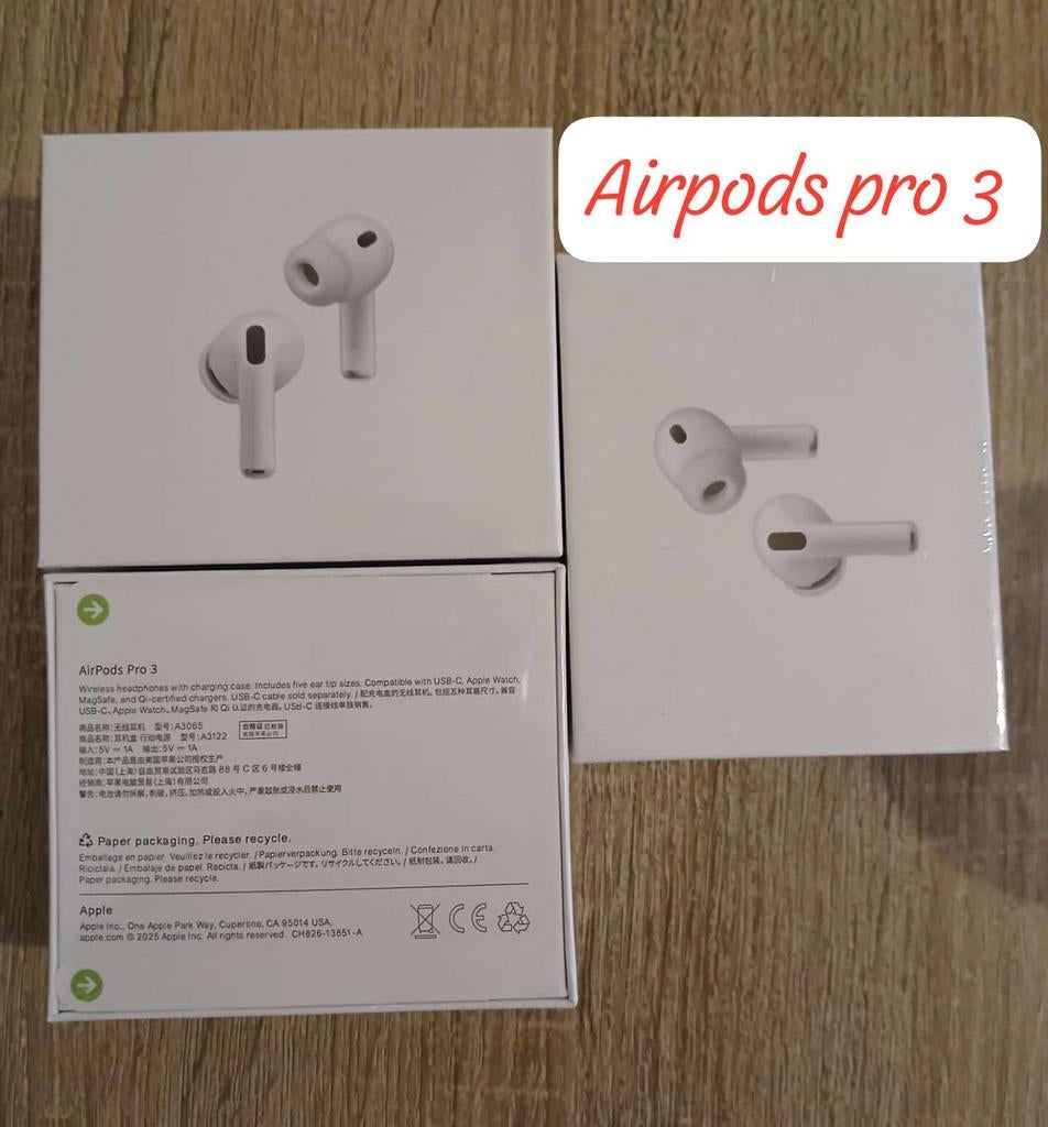 Apple AirPods Pro (3rd generation), TV, Hi-fi & Vidéo, Casques audio, Comme neuf, Autres marques, Bluetooth, Enlèvement ou Envoi