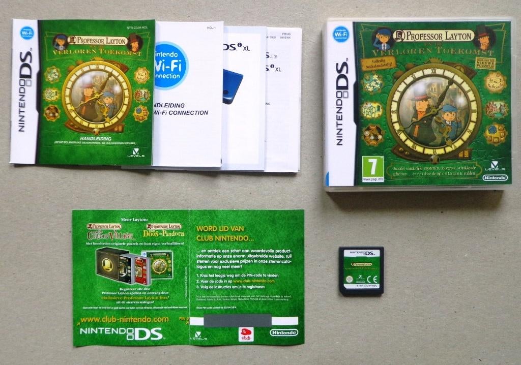 Professor Layton en de Verloren Toekomst voor de Nintendo DS, Games en Spelcomputers, Games | Nintendo DS, Ophalen of Verzenden