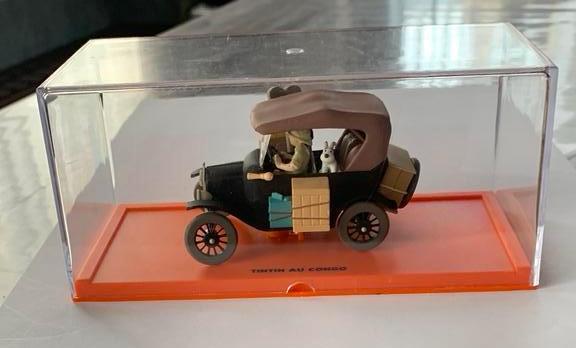 Kuifje en Bobbie Ford T in Afrika in de zwarte auto, Collections, Enlèvement ou Envoi, Tintin, Comme neuf, Statue ou Figurine