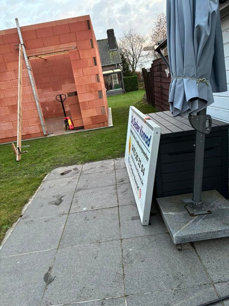 Reclame paneel voor bedrijven, Ophalen, Zo goed als nieuw