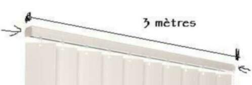rail store pour lamelle verticale, Ophalen, Gebruikt, Wit
