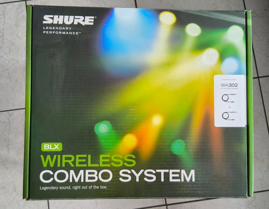 SHURE BLX-188E-H8E Dual draadloos gitaarsysteem, Ophalen of Verzenden, Zo goed als nieuw