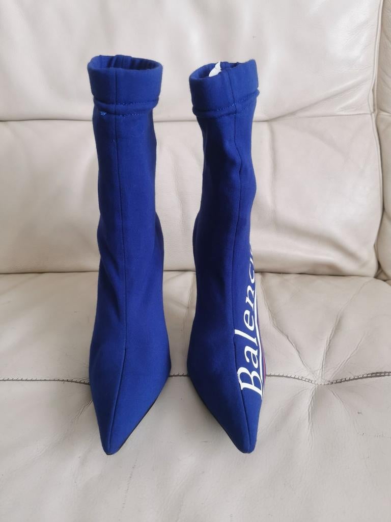 Bottines Balenciaga, Enlèvement ou Envoi, Porté, Bleu