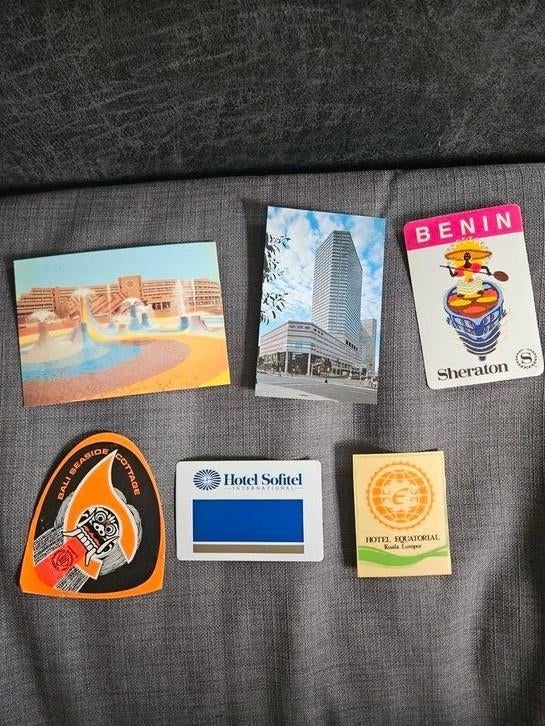 Set HOTEL postkaarten en stickers, Ophalen of Verzenden, Zo goed als nieuw