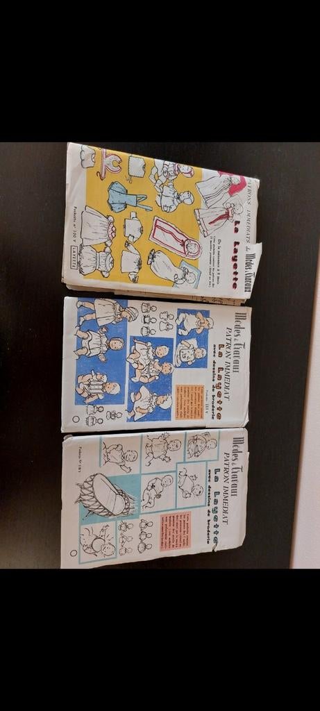Lot de 3 patrons vintage neufs, Ophalen of Verzenden