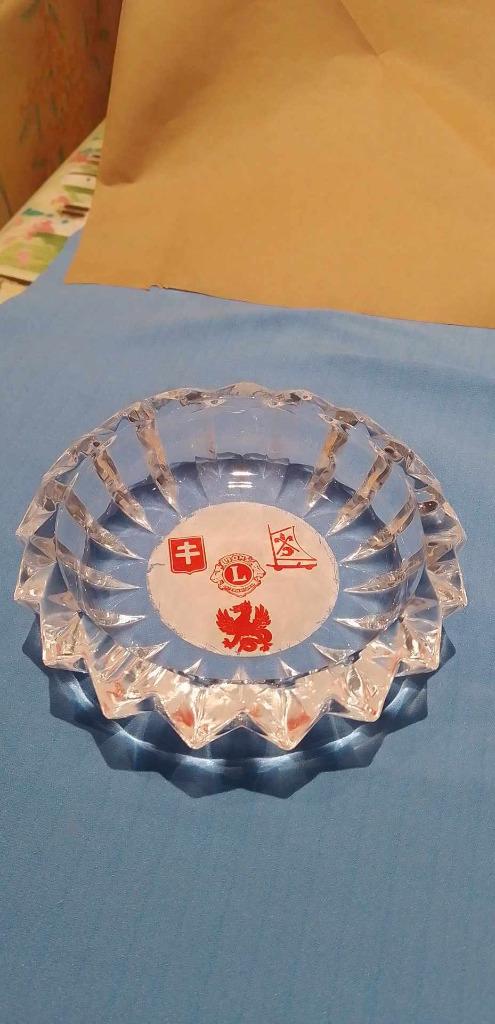 cendrier en verre transparent publicitaire Lions Club, Collections, Enlèvement ou Envoi, Utilisé, Cendrier