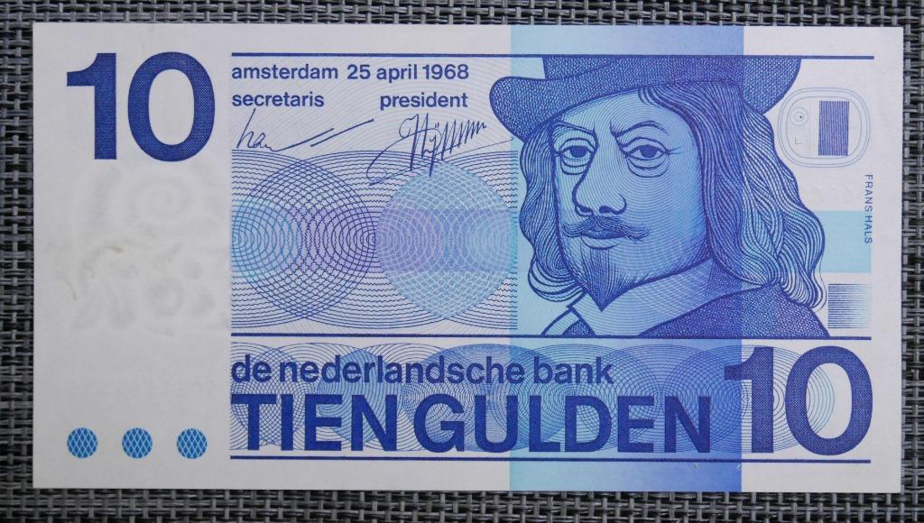 Bankbiljet 10 Gulden Nederland 1968 UNC, Ophalen of Verzenden, Overige landen, Setje