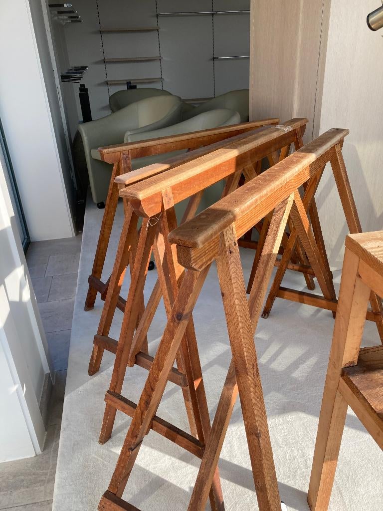 schraag  hout vintage, Doe-het-zelf en Bouw, Werkbanken, Ophalen, Gebruikt