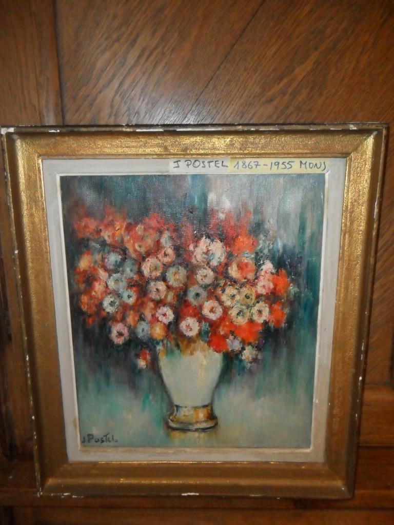 huile sur toile de Jules Postel ( Mons1867 - Uccle 1955), Antiquités & Art, Enlèvement ou Envoi
