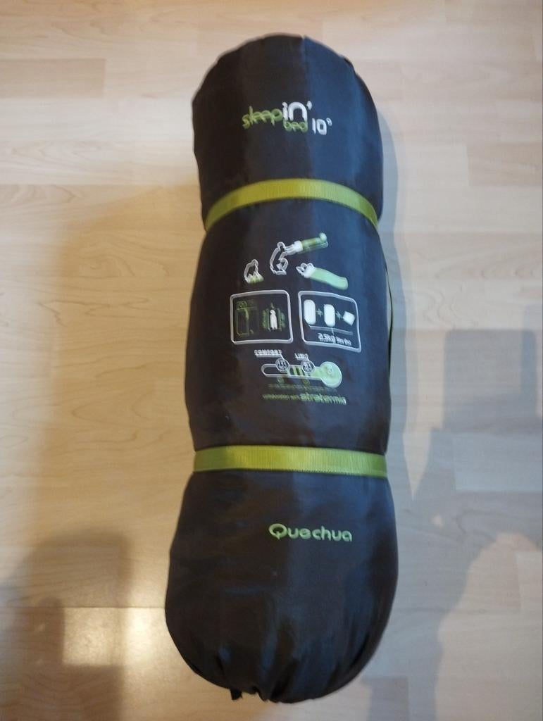 Sleepin'bed 10 sac de couchage avec matelas Quechua, Caravanes & Camping, Enlèvement ou Envoi, Utilisé