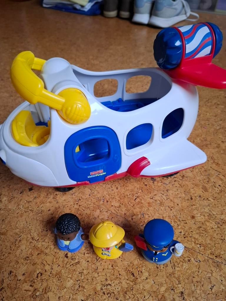 Vliegtuig Fisher Price, Kinderen en Baby's, Speelgoed | Fisher-Price, Ophalen, Gebruikt, Auto of Voertuig, Met geluid