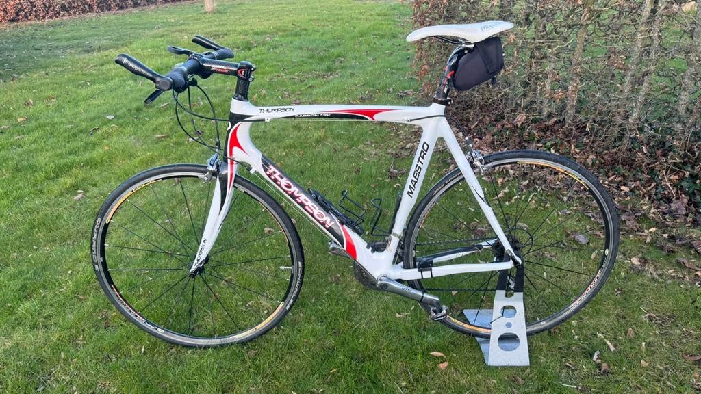Thompson Maestro full carbon Racefiets - recht stuur, Fietsen en Brommers, 28 inch, Gebruikt, Meer dan 20 versnellingen, 53 tot 57 cm