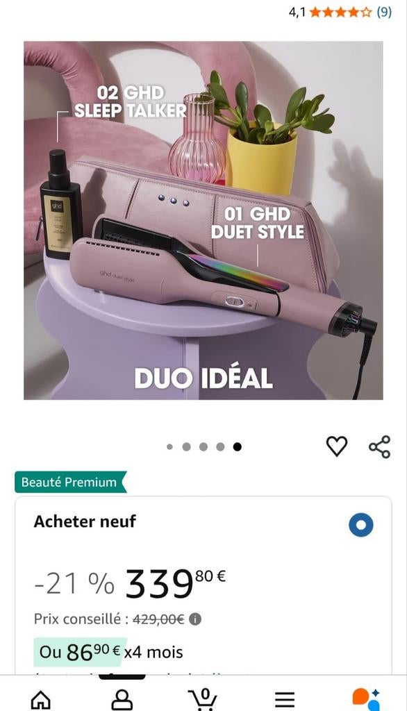 Lisseur Séchant ghd Duet Style 2-en-1 – Rose, Bijoux, Sacs & Beauté, Beauté | Soins des cheveux, Enlèvement, Comme neuf