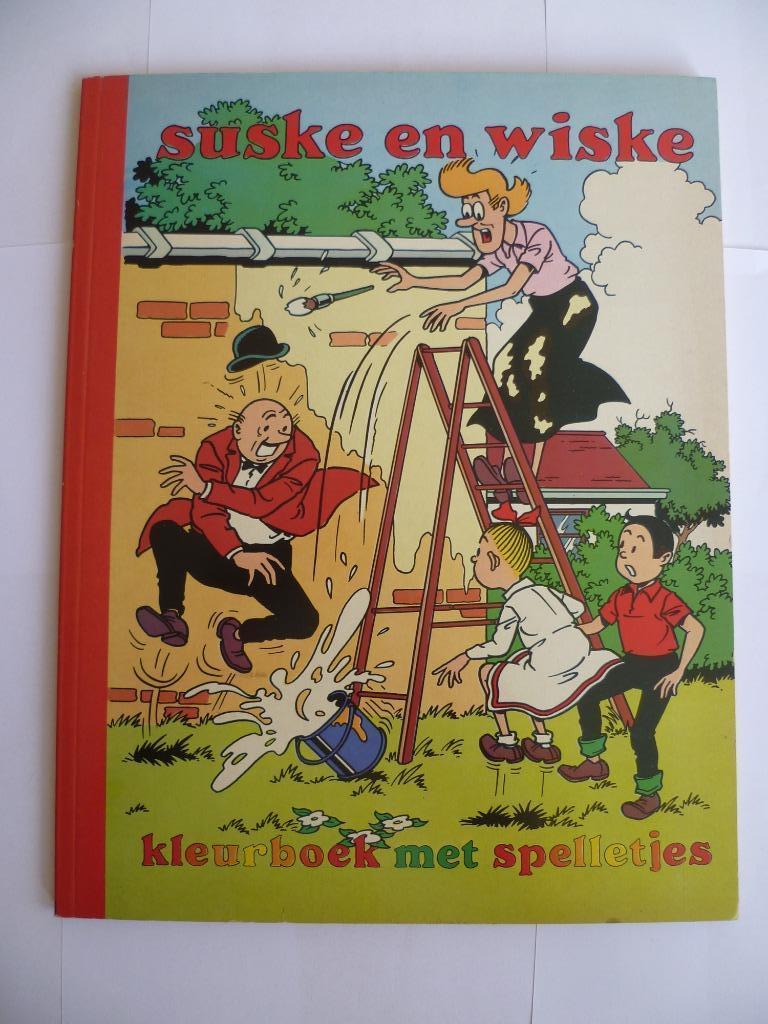SUSKE EN WISKE KLEURBOEK MET SPELLETJES UIT 1989, Verzenden, Willy Vandersteen, Eén stripboek, Zo goed als nieuw