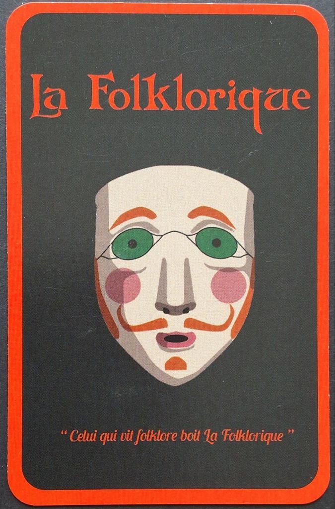 1 Speelkaart  La Folklorique, Enlèvement ou Envoi