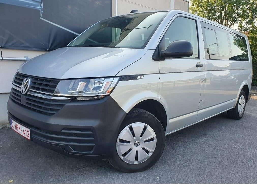 TE HUUR VW Transporter Minibus 2021 Automaat 9plaatsen, 4 deurs, Electronic Stability Program (ESP), 2500 kg, 9 zetels