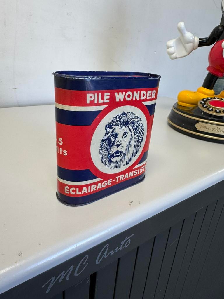 Pile Wonder reclame blik, Verzamelen, Ophalen of Verzenden, Gebruikt, Verpakking