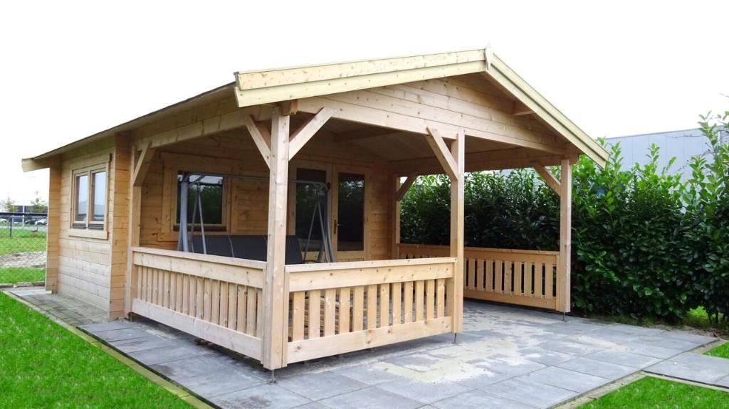 NIEUW Houten blokhut 50mm: 4x3+3, Verzenden, Nieuw