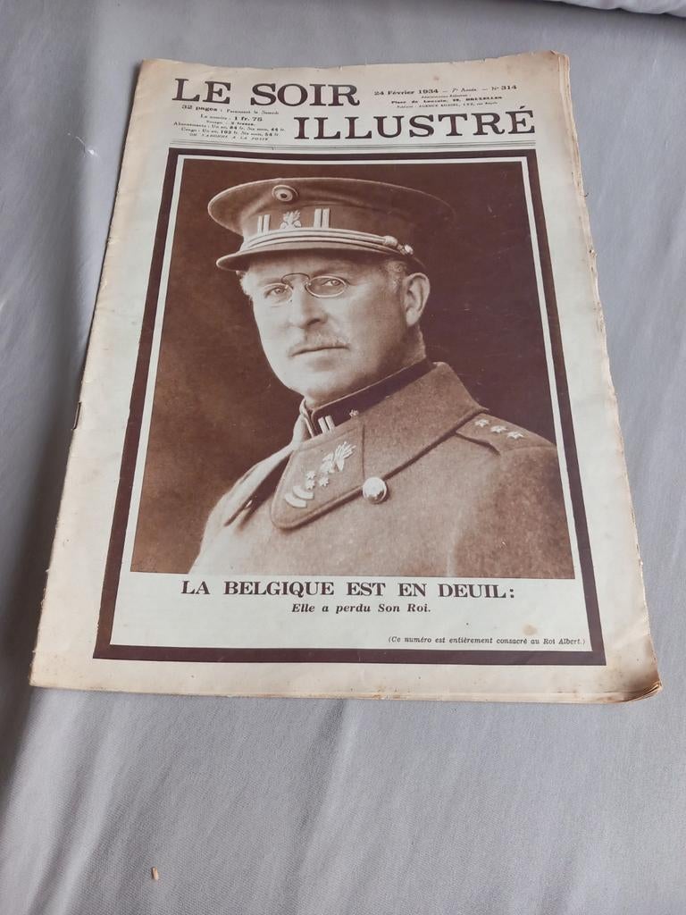Revue  Le Soir  Illustré  du 24 février 1934, Verzamelen, Koningshuis en Royalty, Ophalen of Verzenden