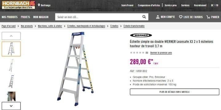 Différents nouveaux modèles d'échelle télescopique d'escalie