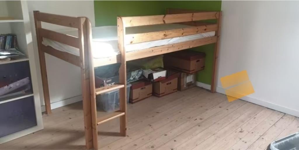 Lit mi-hauteur, 1 personne 90200cm, 90 cm, Une personne, Enlèvement, Utilisé