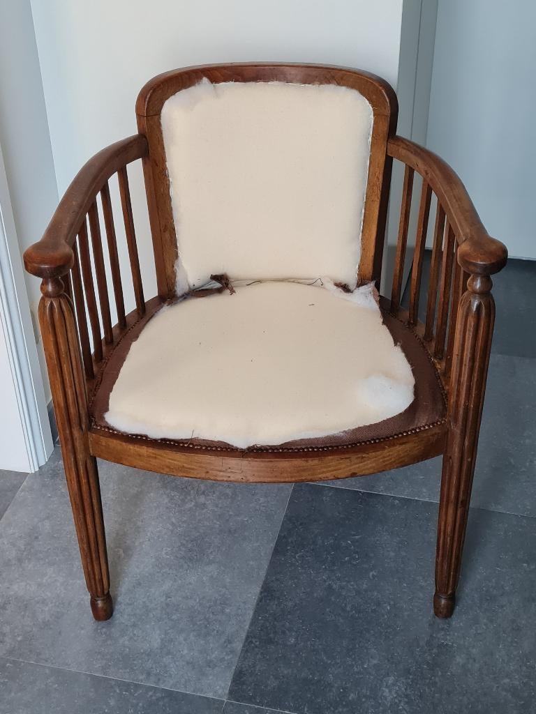 Prachtige te stofferen stoel - bureaustoel - bijzetstoel, Ophalen