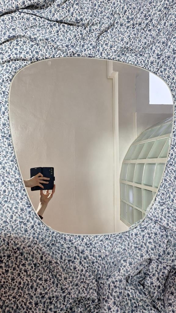 Knitter Duro vintage spiegel
Eivormige jaren 70, Huis en Inrichting, Woonaccessoires | Spiegels, Ophalen