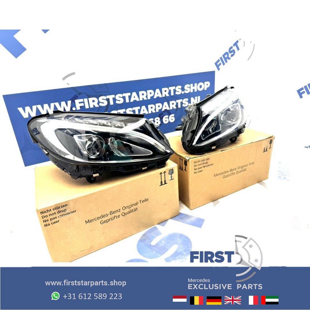 W205 LED HIGH PERFORMANCE Koplamp SET Mercedes C Klasse ORIG, Gebruikt, -, Ophalen of Verzenden, -