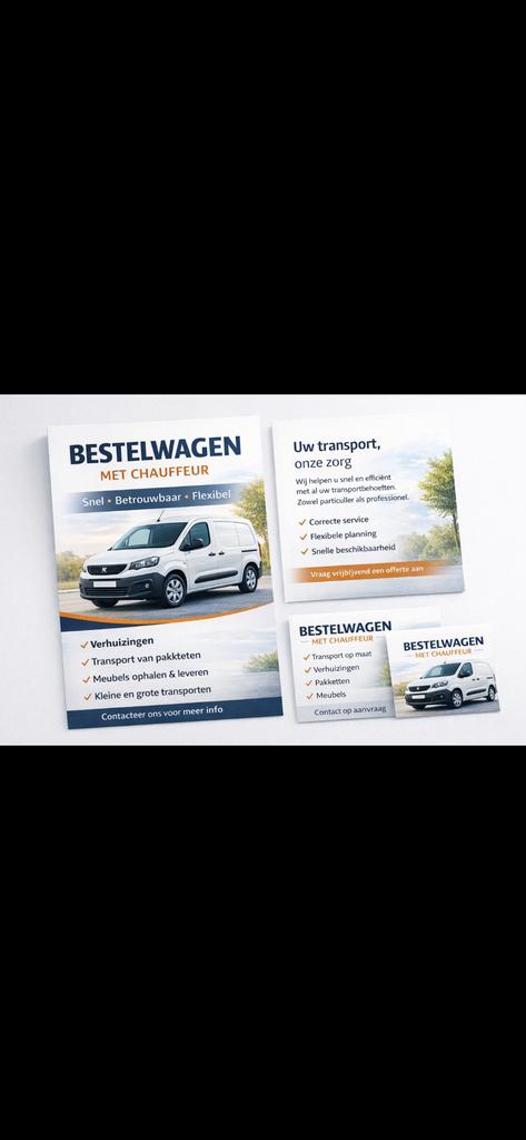 Chauffeur met bestelwagen, Vacatures, Vacatures | Chauffeurs