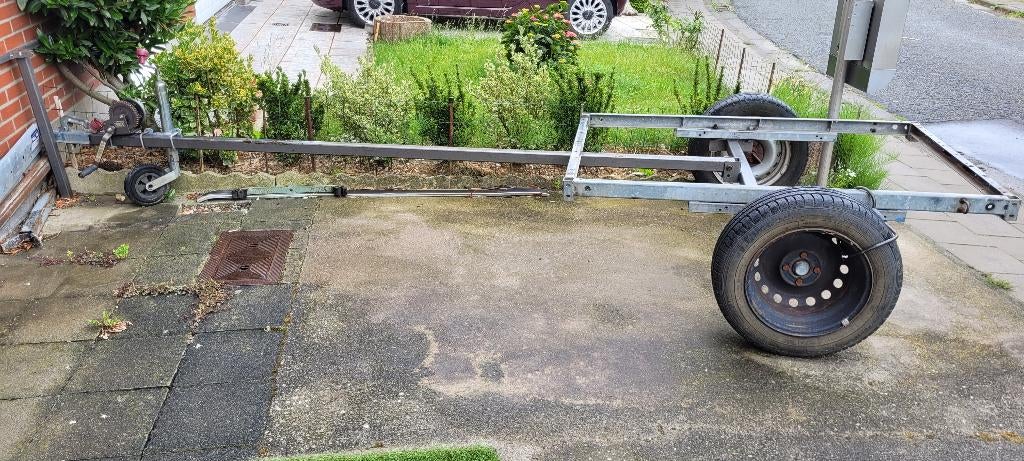 catamaranaanhangwagen, Watersport en Boten, Boottrailers, Ophalen, Minder dan 1500 kg, Gebruikt, Minder dan 6 meter