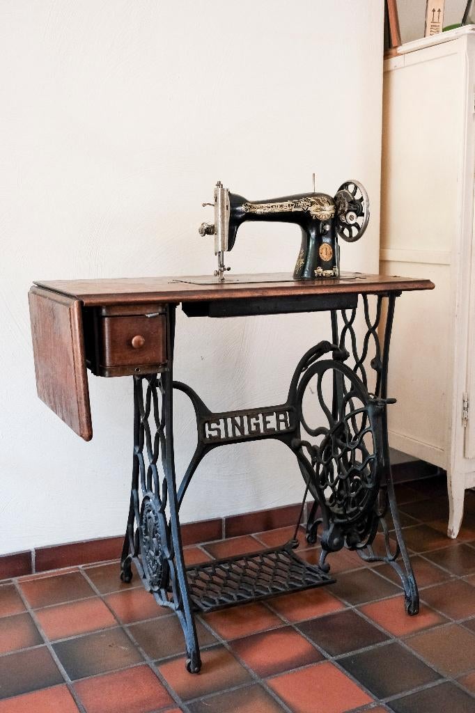 Machine à coudre Singer ancienne (pédalier fonte), Enlèvement