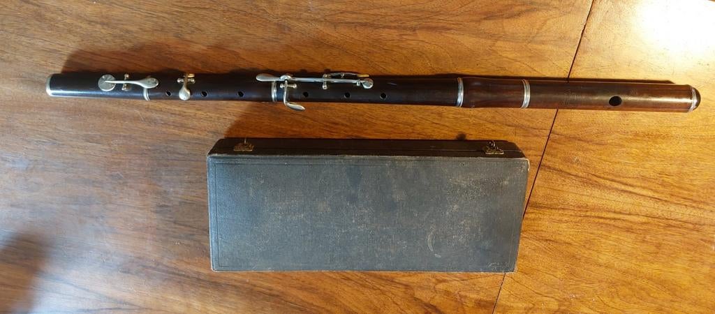 Houten dwarsfluit lecomte Paris, Muziek en Instrumenten, Blaasinstrumenten | Dwarsfluiten en Piccolo's, Ophalen, Dwarsfluit