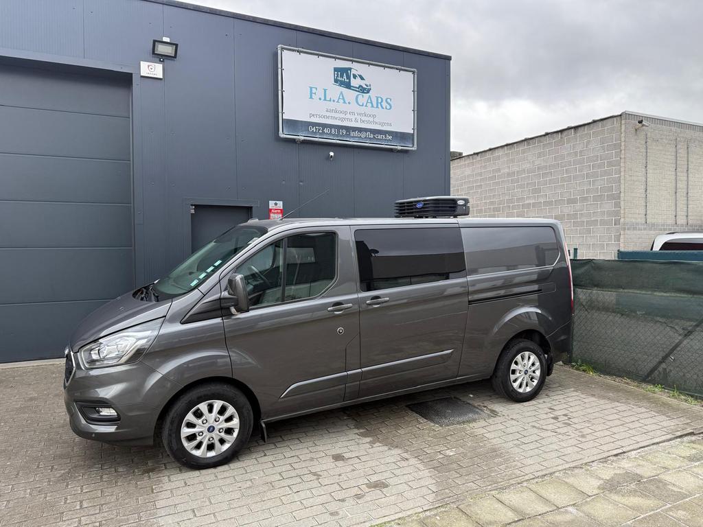 FORD TRANSIT CUSTUM AUTOMAAT KOELING EURO6D 6PLAATSEN  FULL, Auto's, Bestelwagens en Lichte vracht, Bedrijf, Te koop, ABS, Achteruitrijcamera