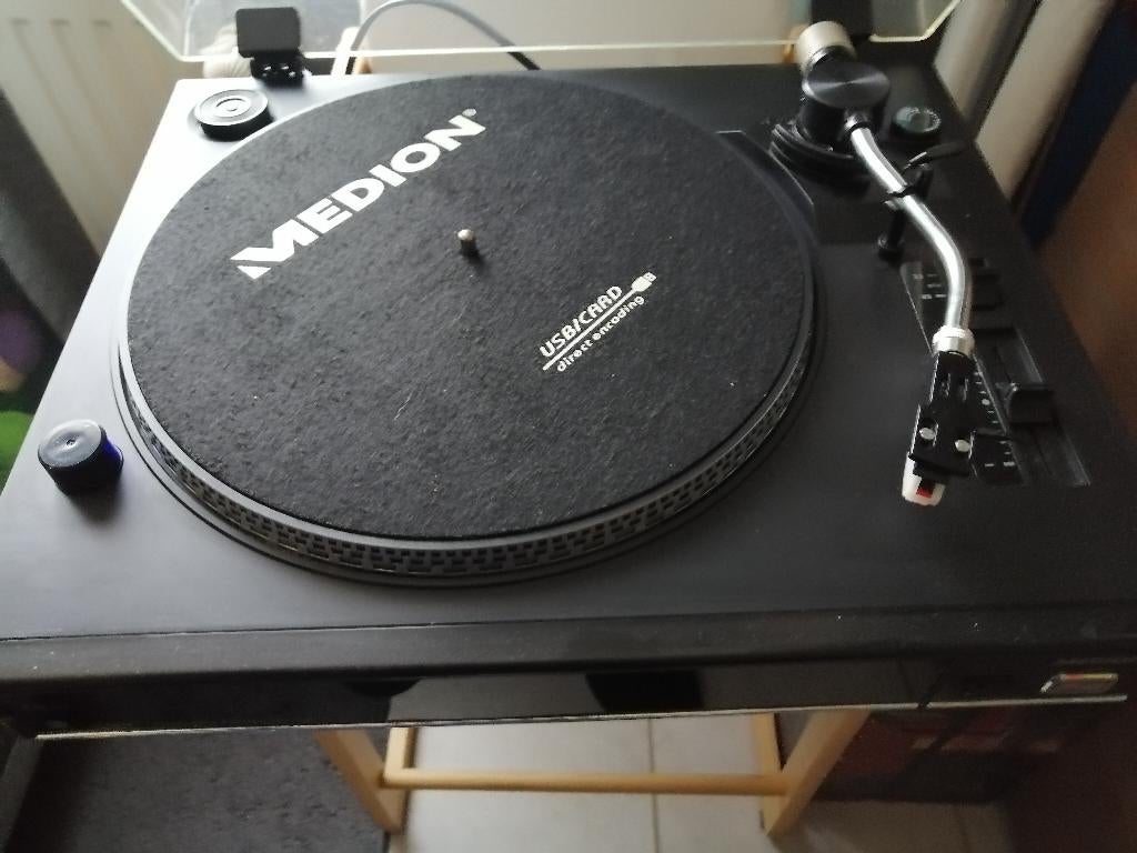 Volautomatische USB Platenspeler Medion, Gebruikt, Automatisch, Platenspeler, Ophalen