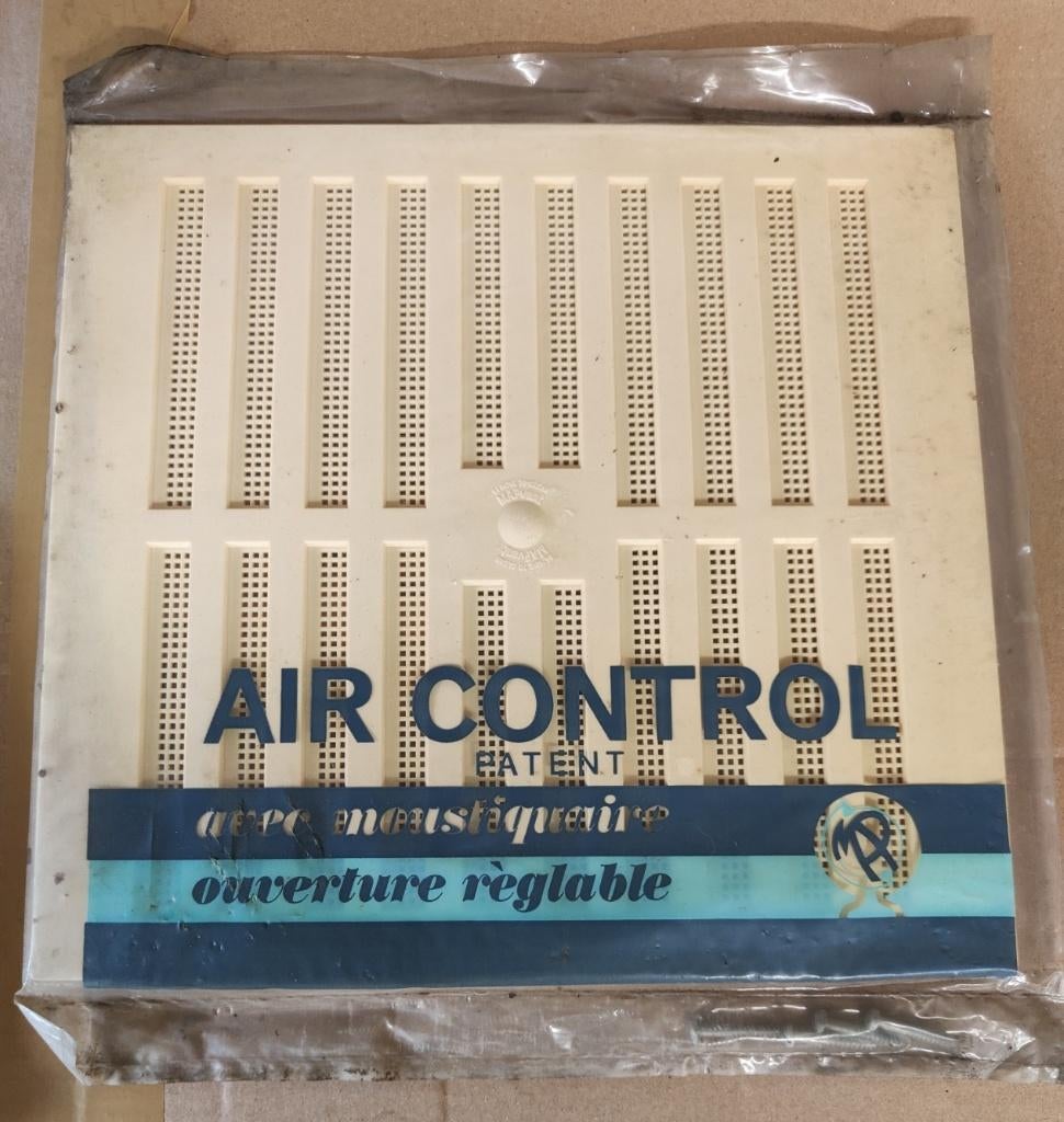 Évent à glissière à commande d'air en PVC blanc, 5 pièces., Enlèvement ou Envoi, Neuf