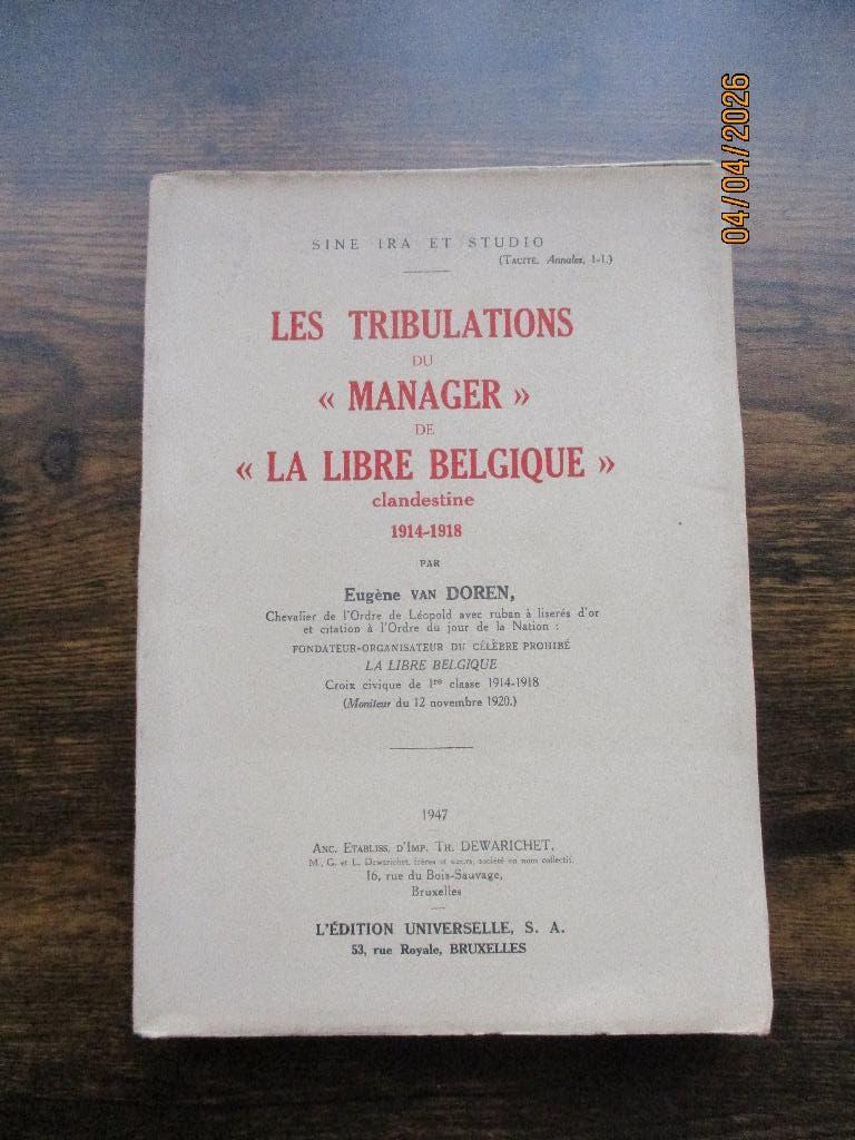 La Libre Belgique 1914-1918, Verzamelen, Militaria | Algemeen, Verzenden