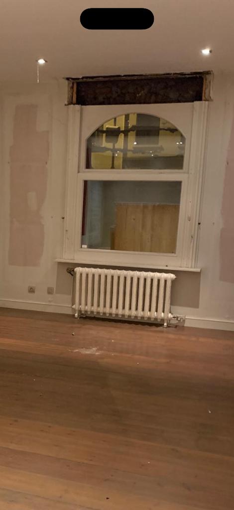 Sierlijk gietijzeren radiator 125 x 60 cm - wit, Doe-het-zelf en Bouw, Verwarming en Radiatoren, 30 tot 80 cm, Gebruikt, Radiator