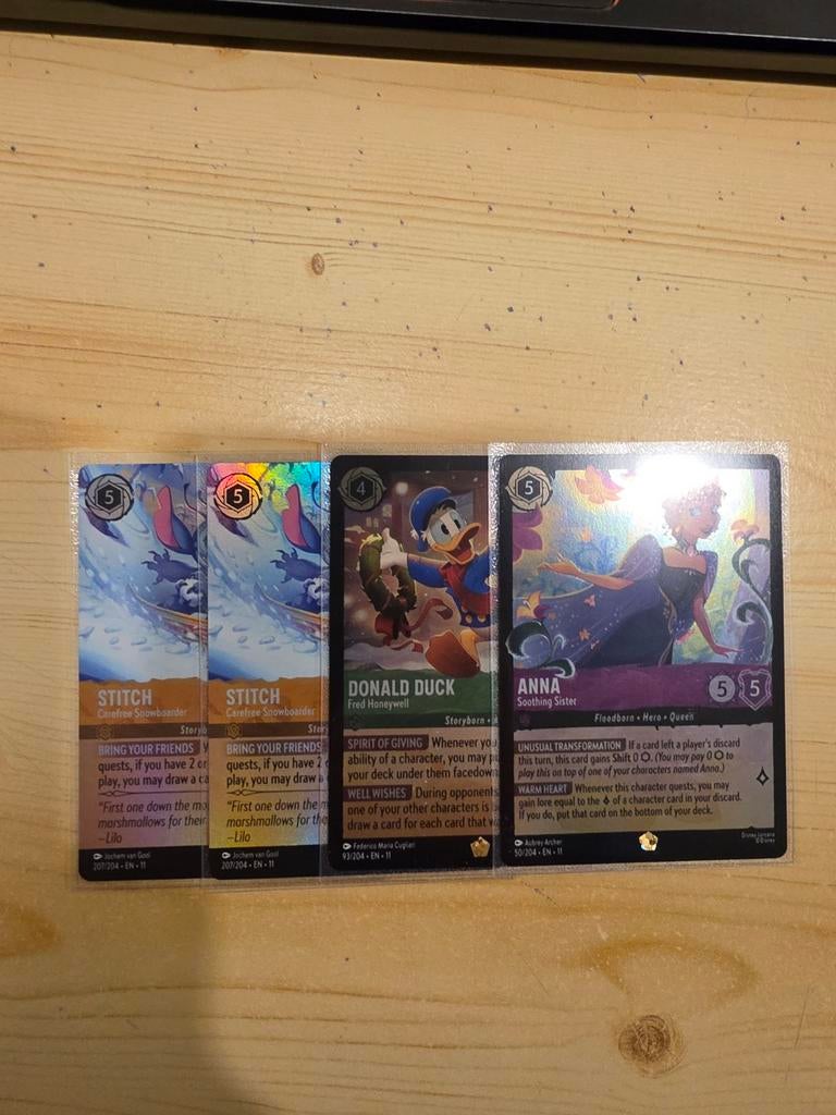 Disney Lorcana set 11 foils + bulk, Hobby en Vrije tijd, Verzamelkaartspellen | Overige, Ophalen