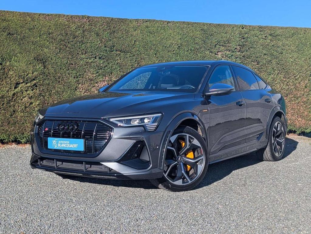 Audi Q8 e-tron (Q8)e-tron S - trekhaak -head up - 2x s-line, Auto's, Audi, Automaat, Gebruikt, Zwart, SUV of Terreinwagen