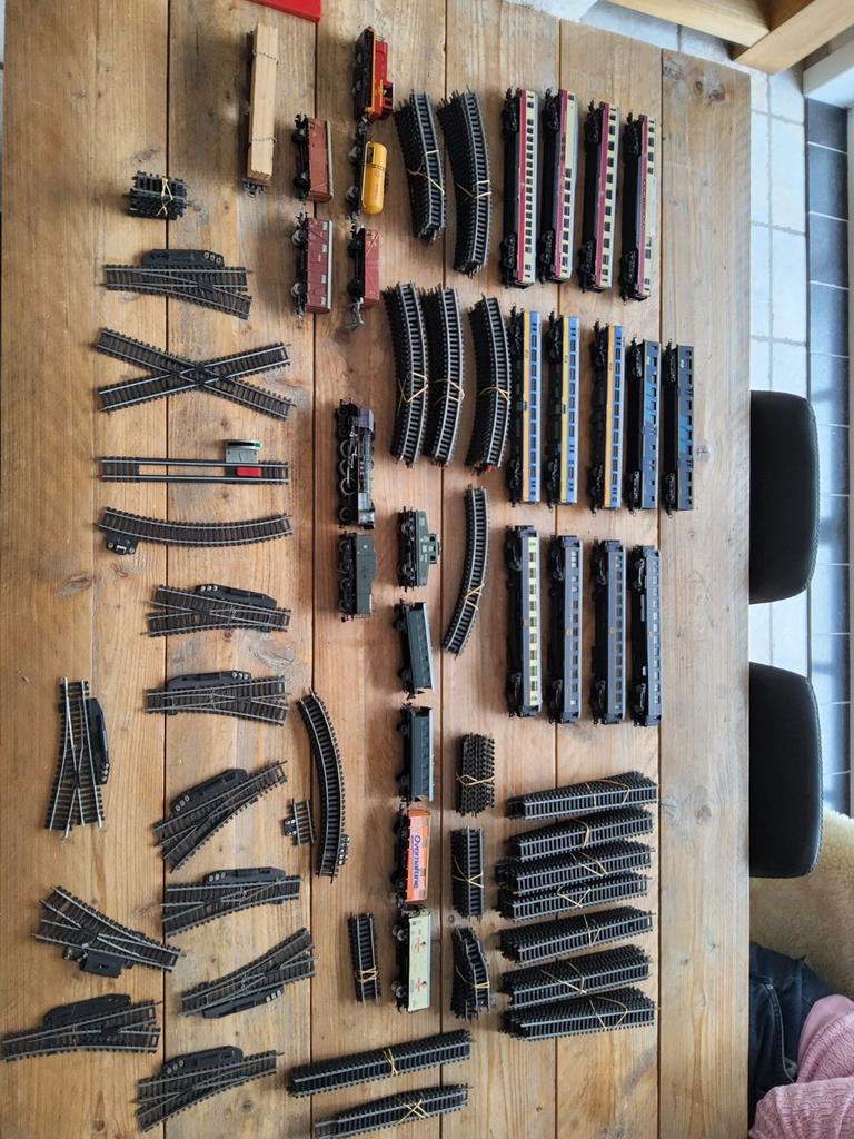 Modeltreinset te koop wegens einde hobby., Hobby en Vrije tijd, Modeltreinen | Overige schalen, Ophalen