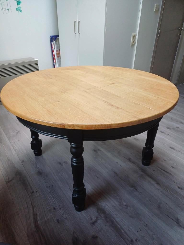 Oude massief eiken tafel-verlengbaar-gebruiksklaar., Antiek en Kunst, Ophalen
