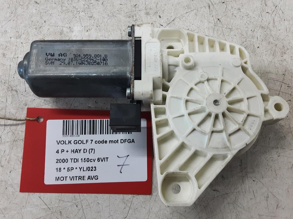 MOTEUR LEVE VITRE ELECTRIQUE AVANT GAUCHE Golf VII (AUA), Volkswagen, Gauche, Mevr. I. Hauben, Utilisé